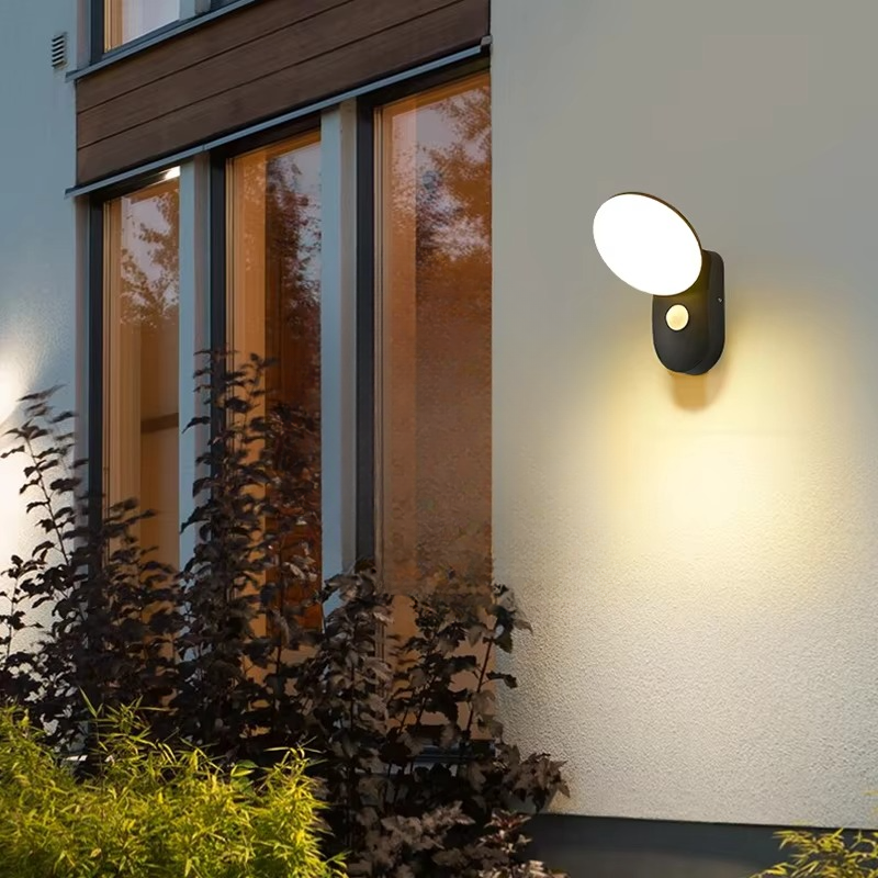 Lampa Ścienna LED z Czujnikiem Ruchu, Energooszczędna Lampa Zewnętrzna z Automatycznym Włączaniem, Nowoczesny Kinkiet Ścienny 5