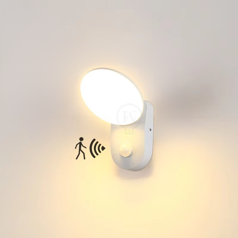 Lampa Ścienna LED z Czujnikiem Ruchu, Energooszczędna Lampa Zewnętrzna z Automatycznym Włączaniem, Nowoczesny Kinkiet Ścienny 9
