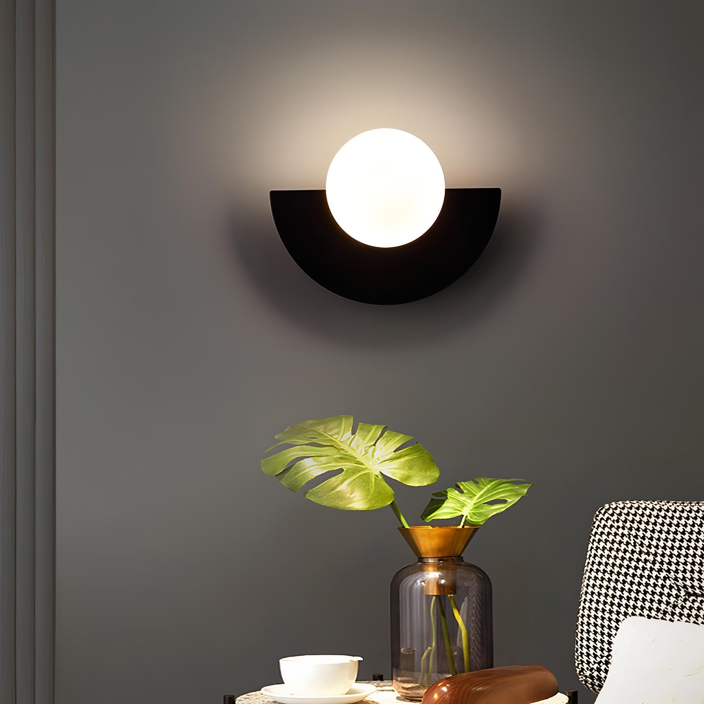 Lampa Ścienna Półokrągła Everest w Stylu Nordyckim – 6 Kolorów do Wyboru 2