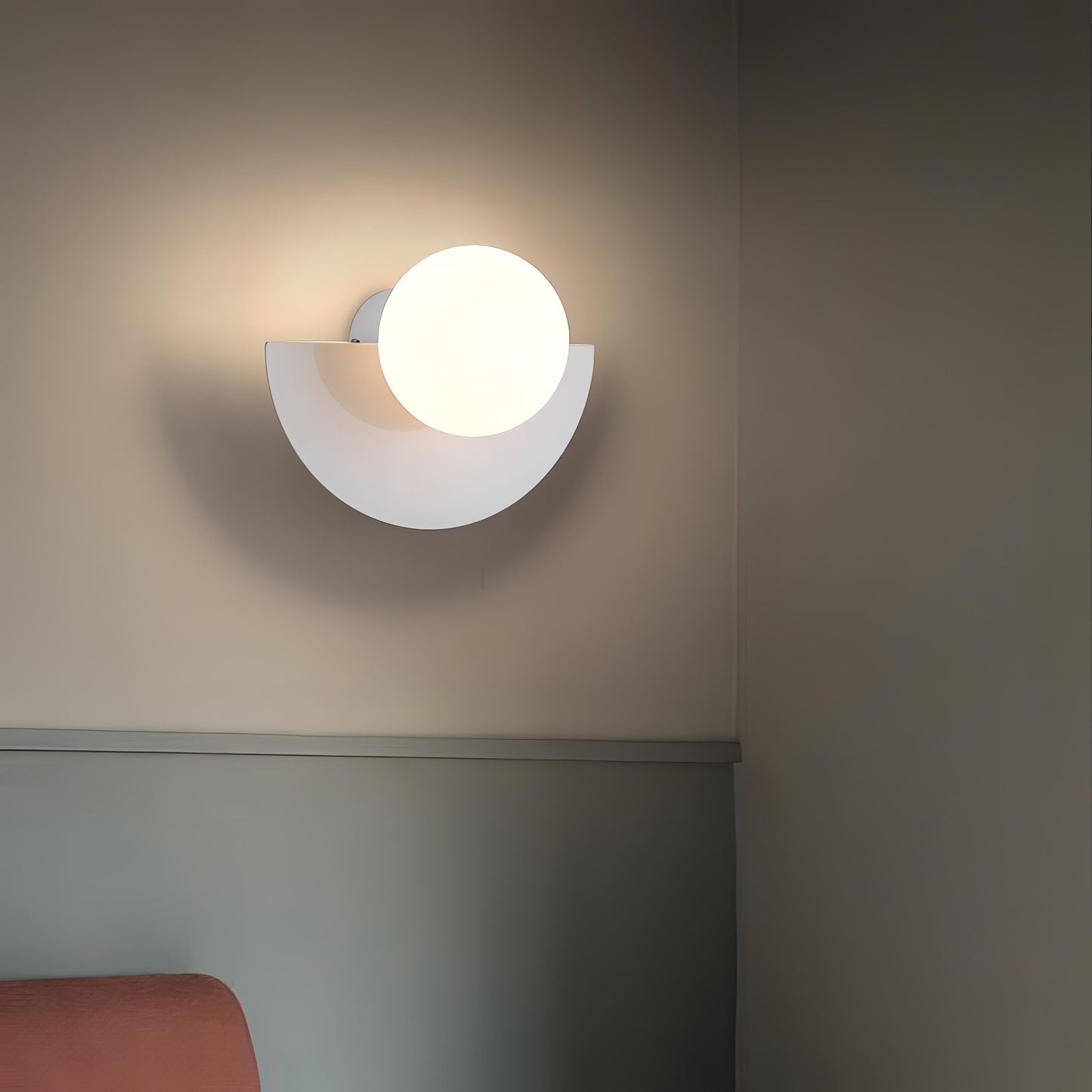 Lampa Ścienna Półokrągła Everest w Stylu Nordyckim – 6 Kolorów do Wyboru 3