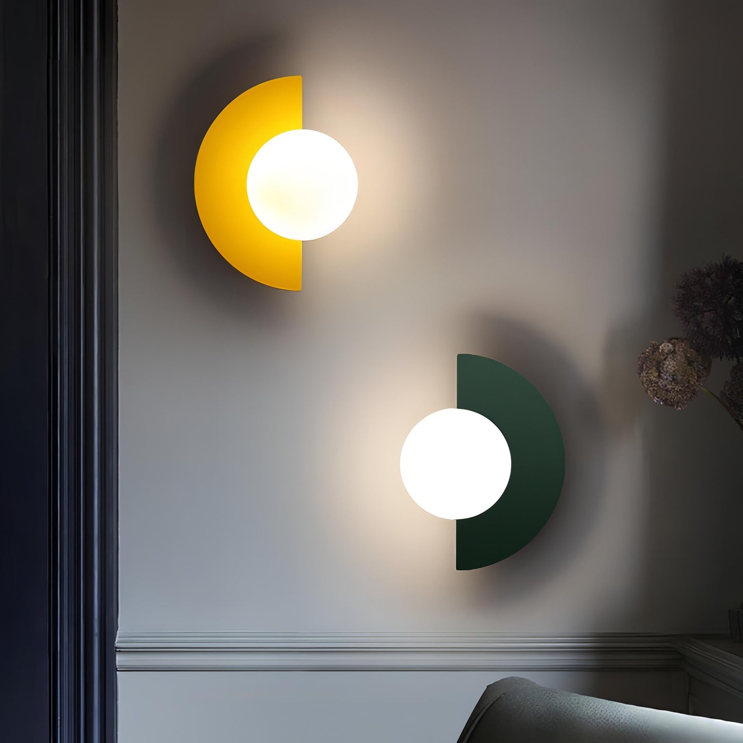 Lampa Ścienna Półokrągła Everest w Stylu Nordyckim – 6 Kolorów do Wyboru 5