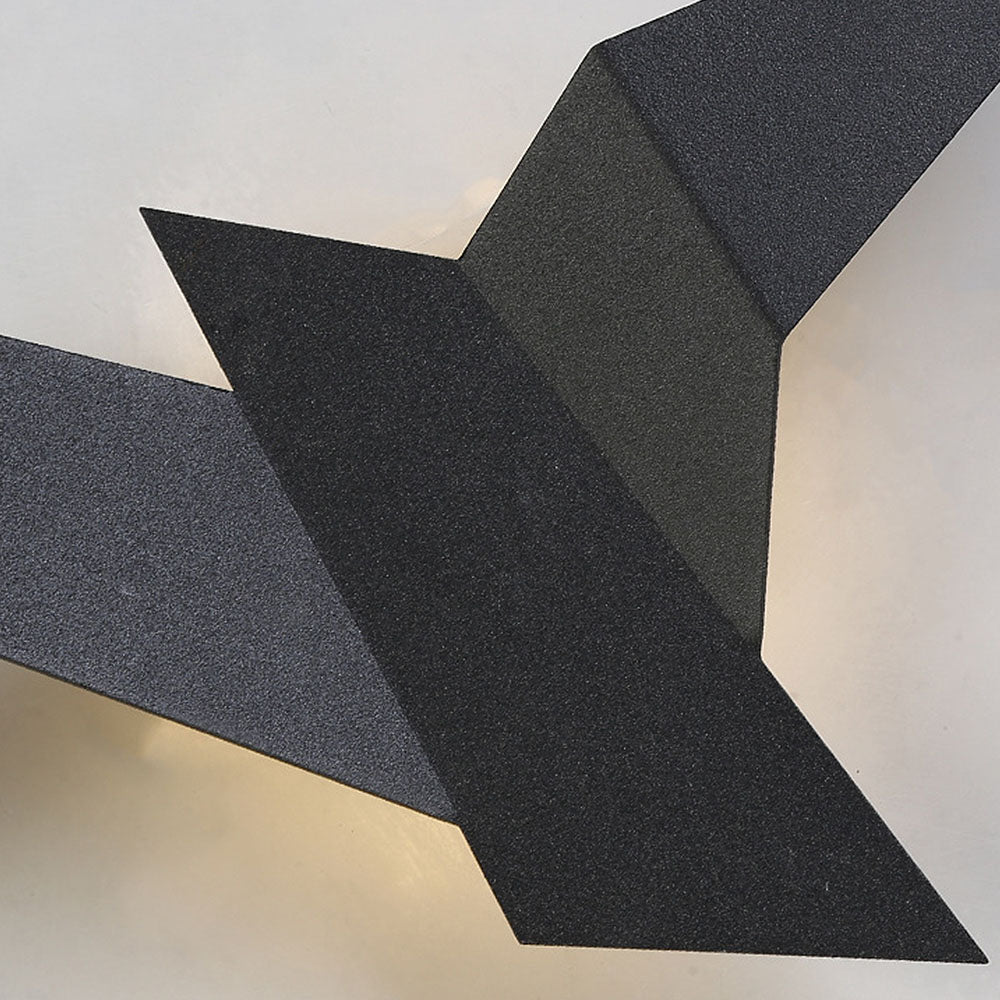 Lampa Ścienna w Kształcie Ptaka z Żelaza – Kreatywny Kinkiet Ścienny do Wnętrz, Kolory: Złoty, Biały, Czarny 5