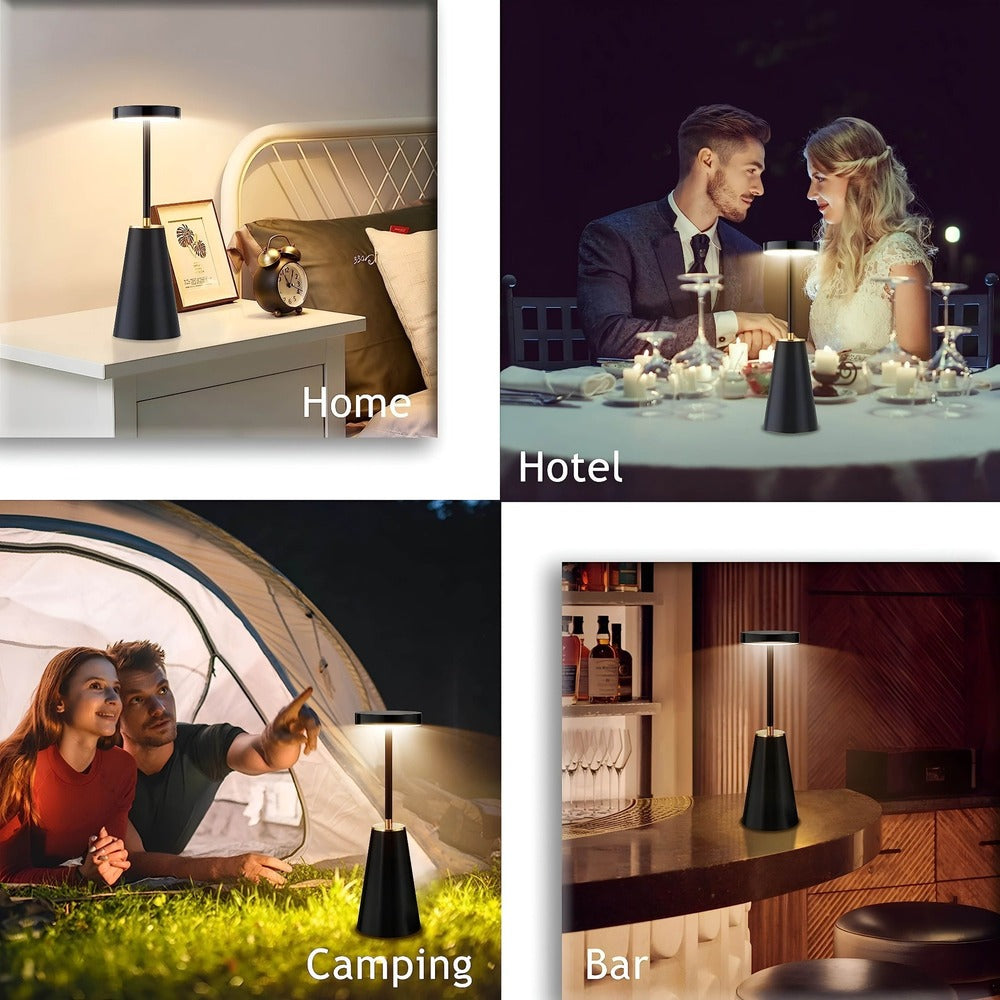 Lampa Stołowa Bezprzewodowa z Regulowanym Oświetleniem – Elegancka Lampka Nocna do Salonów i Sypialni 3