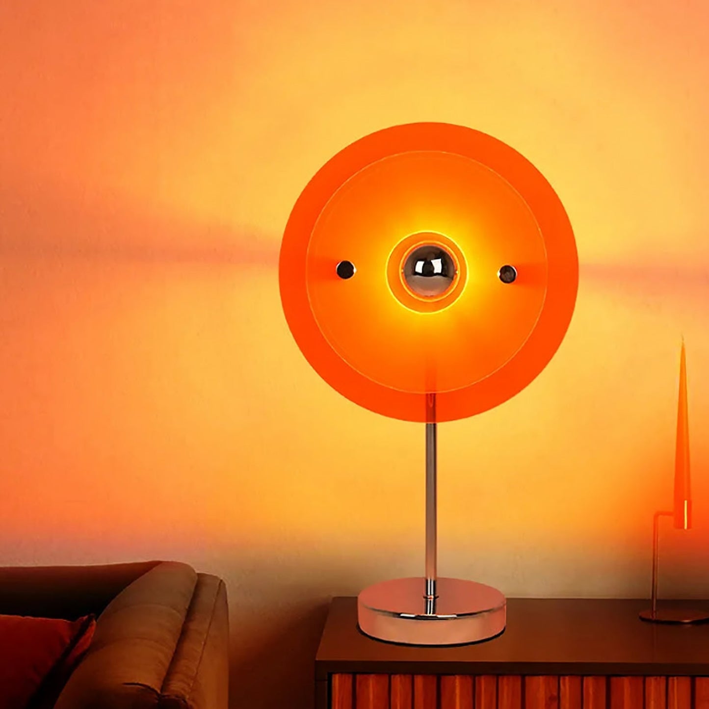 Lampa Stołowa Czarna z Akrylowym Kloszem i Regulacją Jasności – Nowoczesne Lampy Stołowe do Salonu 21x40 cm 10
