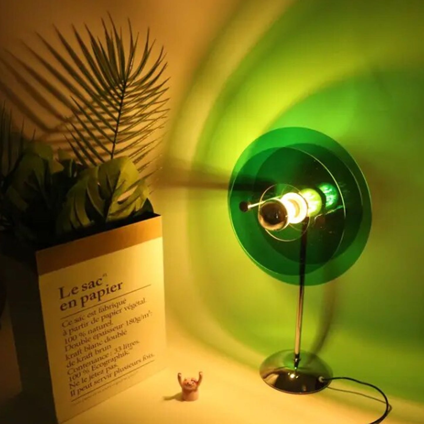 Lampa Stołowa Czarna z Akrylowym Kloszem i Regulacją Jasności – Nowoczesne Lampy Stołowe do Salonu 21x40 cm 5