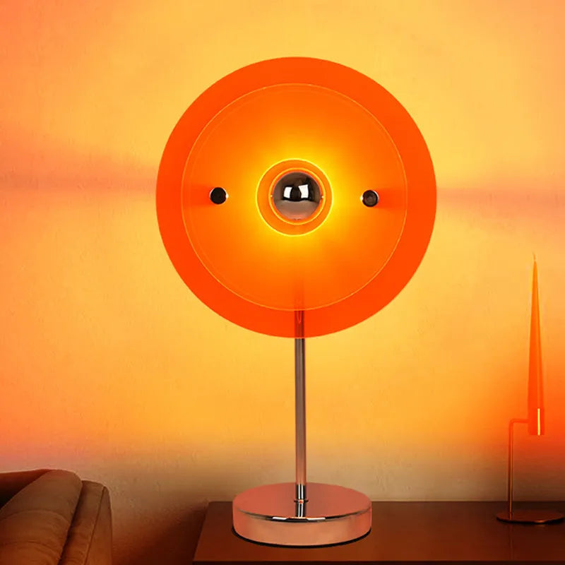 Lampa Stołowa Czarna z Akrylowym Kloszem i Regulacją Jasności – Nowoczesne Lampy Stołowe do Salonu 21x40 cm 7