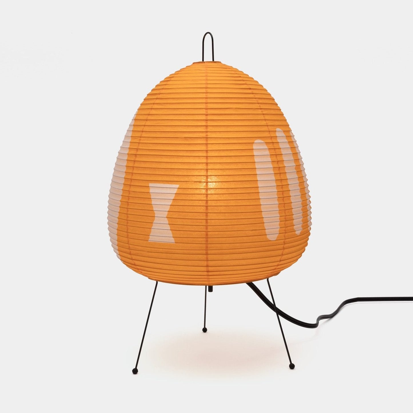 Lampa Stołowa Japońska z Papieru Ryżowego i Żelazną Podstawą – Retro Lampy Stołowe do Salonu i Sypialni 9