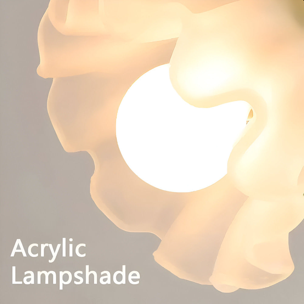 Lampa Stołowa LED w Stylu Francuskim z Kwiatowym Wzorem – Elegancka Lampka do Sypialni i Salonu, 30x50cm 6