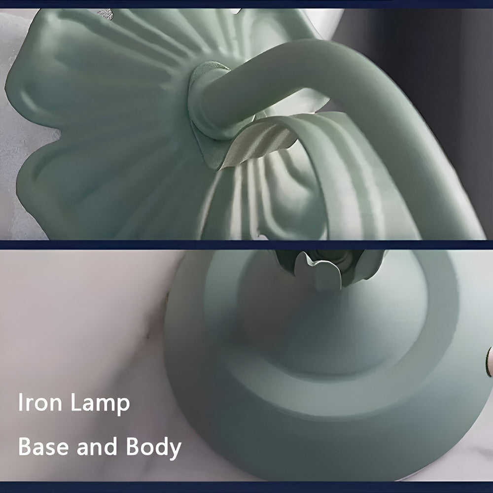 Lampa Stołowa LED w Stylu Francuskim z Kwiatowym Wzorem – Elegancka Lampka do Sypialni i Salonu, 30x50cm 7