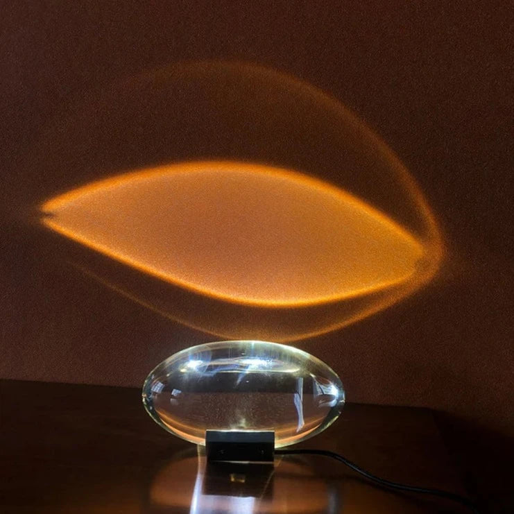 Lampa Stołowa Szklana Crystal Sunset Sky, Unikalny Design, Wysokiej Jakości Materiały, Idealna do Salonów i Biur 3