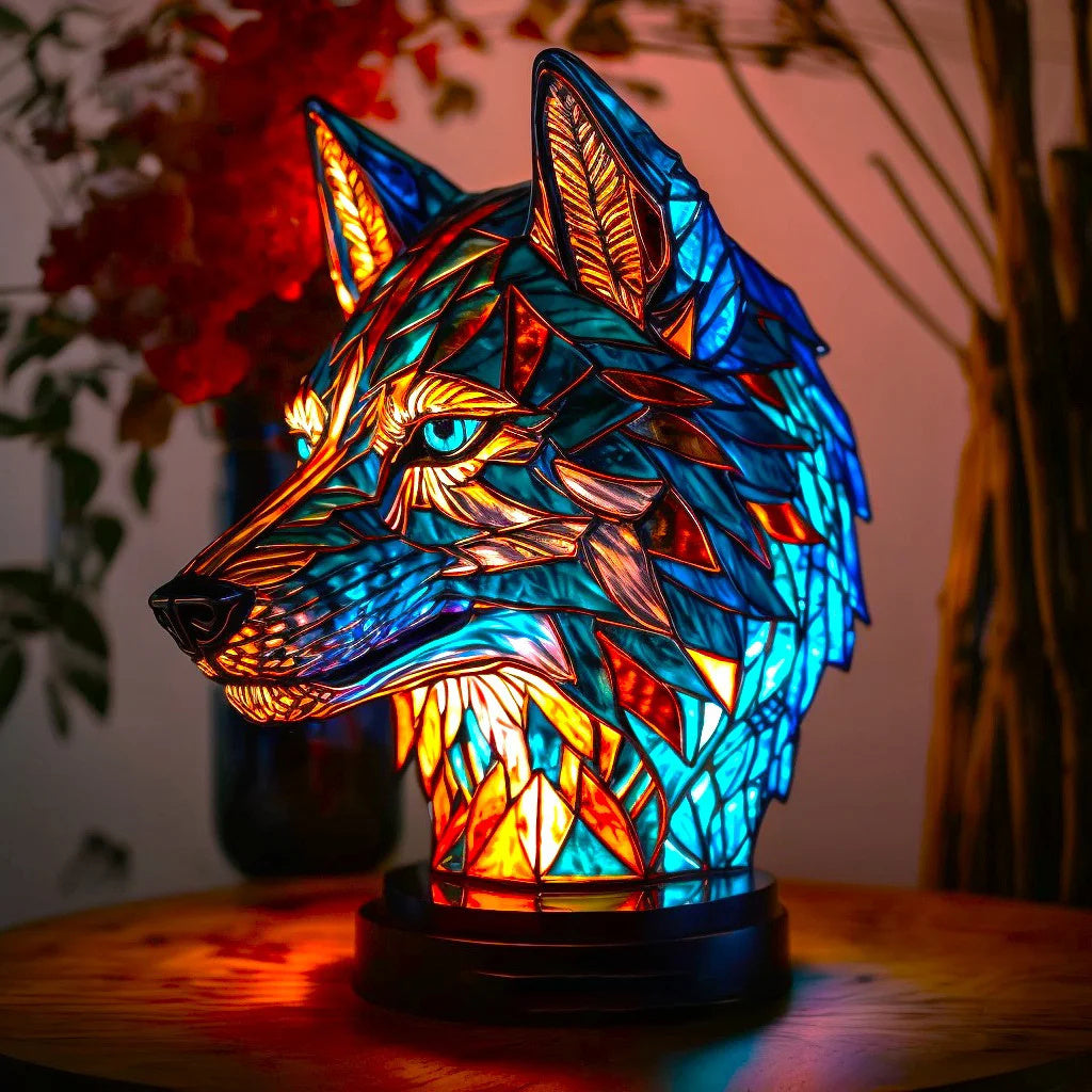 Lampa Stołowa Szklana Tiffany z Ręcznie Robionym Designem – Artystyczne Oświetlenie do Salonu i Sypialni 0
