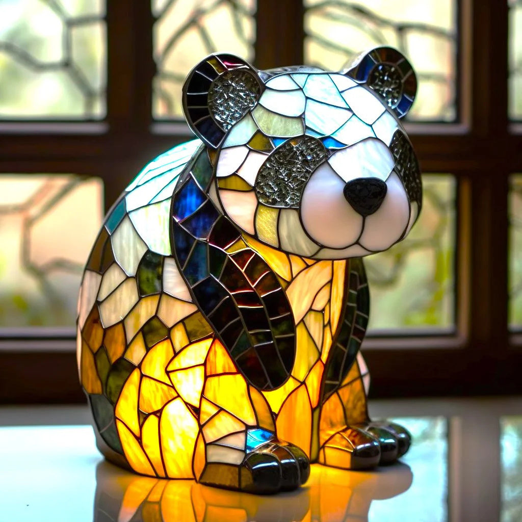 Lampa Stołowa Szklana Tiffany z Ręcznie Robionym Designem – Artystyczne Oświetlenie do Salonu i Sypialni 15