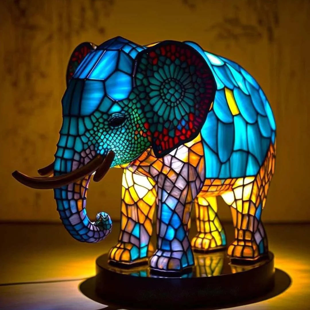 Lampa Stołowa Szklana Tiffany z Ręcznie Robionym Designem – Artystyczne Oświetlenie do Salonu i Sypialni 3