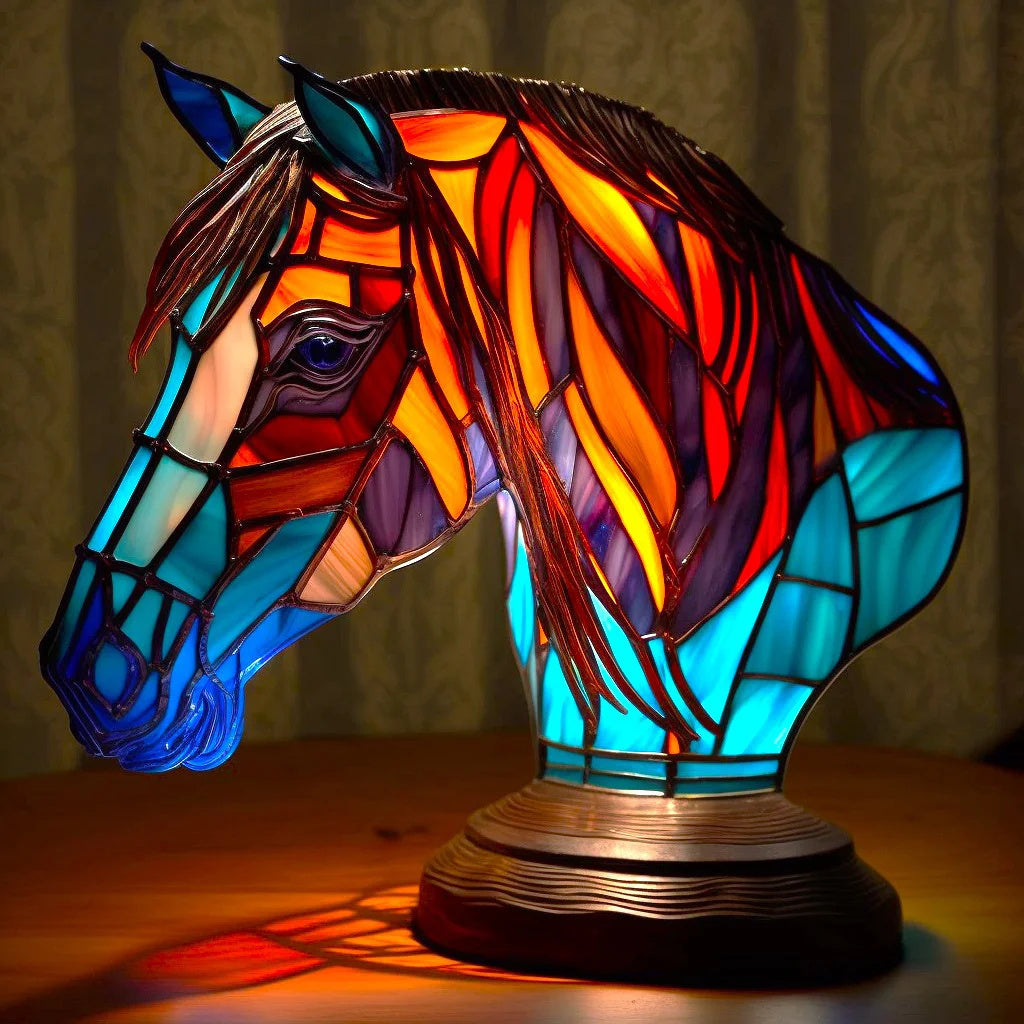 Lampa Stołowa Szklana Tiffany z Ręcznie Robionym Designem – Artystyczne Oświetlenie do Salonu i Sypialni 6