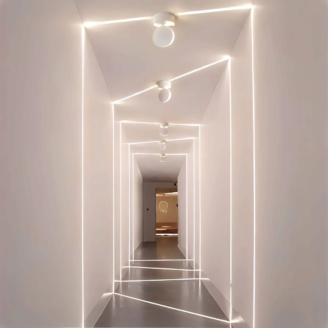 Lampa Sufitowa LED LichtOrbit 360 z Obracanym Głowicą, IP65, Nowoczesna do Wnętrz i na Zewnątrz, 3000K, 230 Lumenów 2