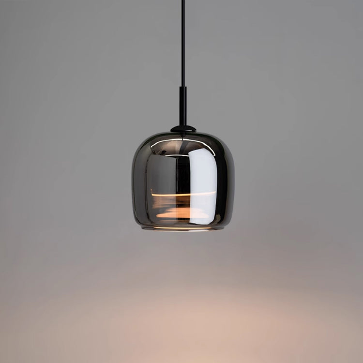 Lampa Wisząca LED Glazura z Szkła Dymionego – Nowoczesna Lampa do Salonu, Styl Nordycki 4