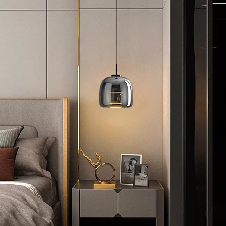 Lampa Wisząca LED Glazura z Szkła Dymionego – Nowoczesna Lampa do Salonu, Styl Nordycki 7
