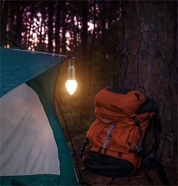 Lampa Wisząca LED z Ładowaniem USB – Nowoczesna, Przezroczysta, Idealna do Biwakowania i Dekoracji Ogrodowej, 3 Poziomy Jasności 4
