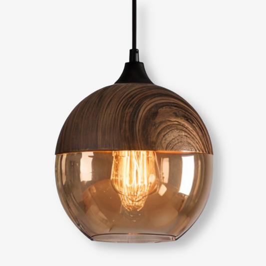 Lampa Wisząca Nordic Gleam z Retro Szkłem – Nowoczesna Lampa do Salonu, Elegancka Lampa nad Stół w Stylu Loftowym 0
