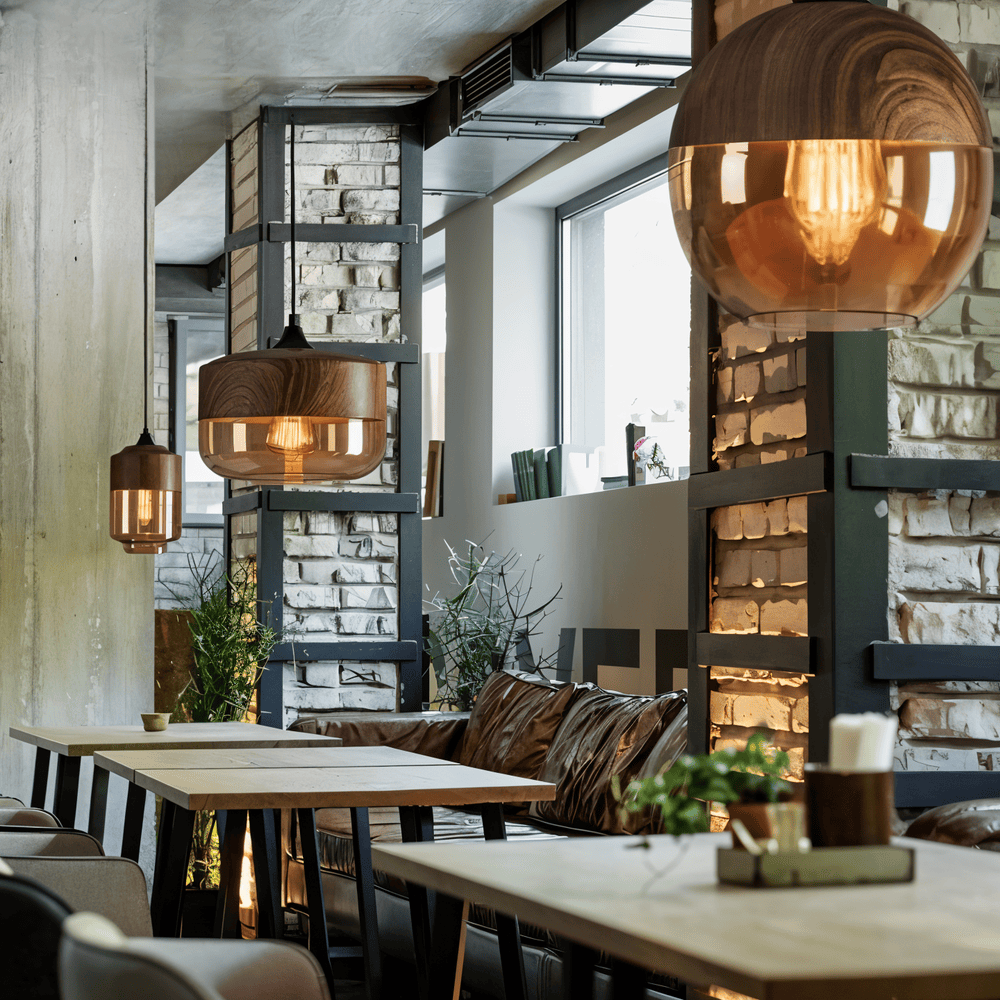 Lampa Wisząca Nordic Gleam z Retro Szkłem – Nowoczesna Lampa do Salonu, Elegancka Lampa nad Stół w Stylu Loftowym 2