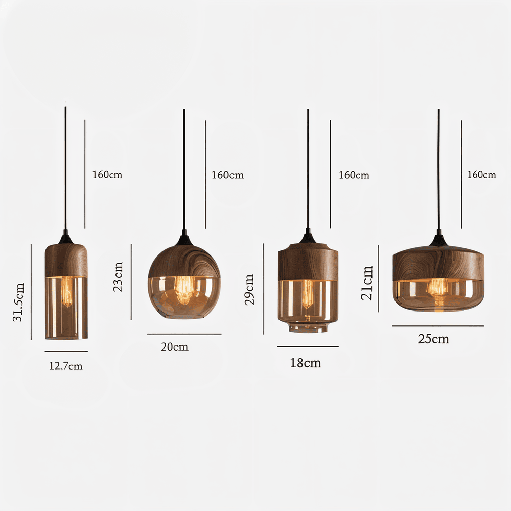 Lampa Wisząca Nordic Gleam z Retro Szkłem – Nowoczesna Lampa do Salonu, Elegancka Lampa nad Stół w Stylu Loftowym 7