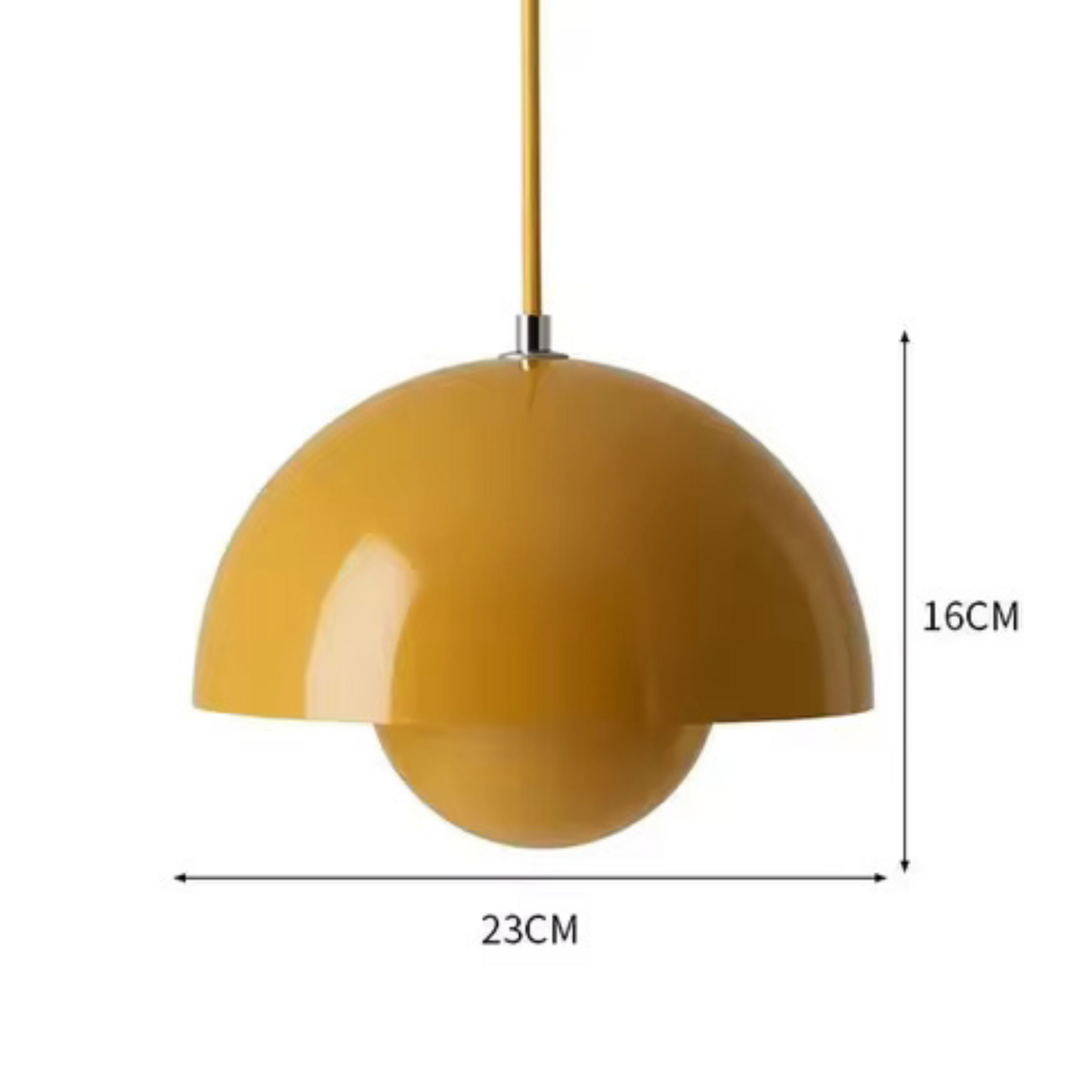 Lampa Wisząca Orbis z Regulacją Jasności – Wielokolorowa Metalowa Lampa do Salonu, Idealna nad Stół, Energooszczędna LED 0