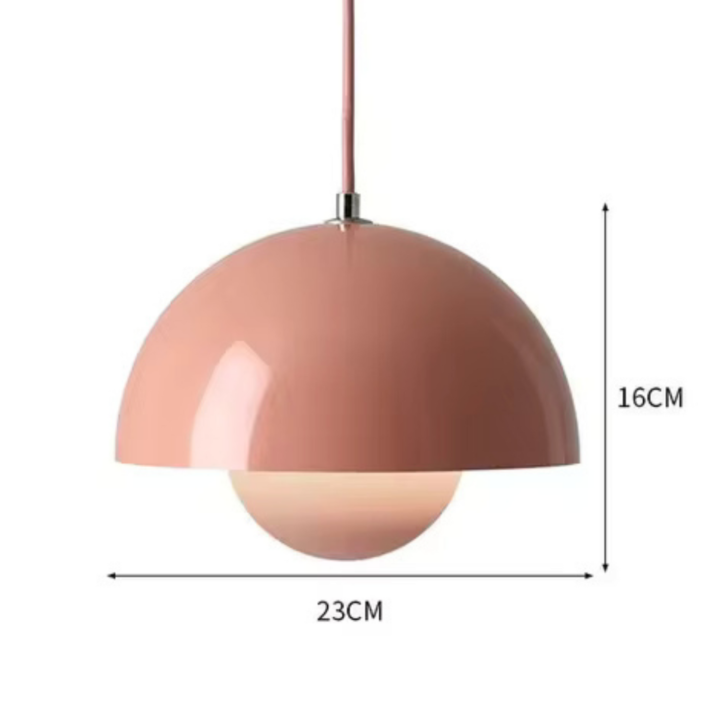 Lampa Wisząca Orbis z Regulacją Jasności – Wielokolorowa Metalowa Lampa do Salonu, Idealna nad Stół, Energooszczędna LED 10