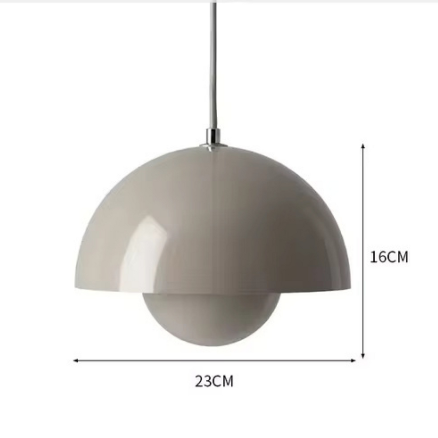 Lampa Wisząca Orbis z Regulacją Jasności – Wielokolorowa Metalowa Lampa do Salonu, Idealna nad Stół, Energooszczędna LED 12