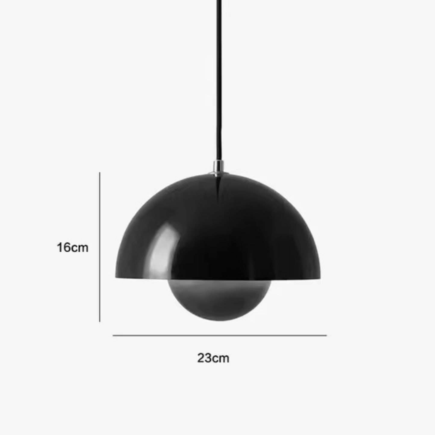 Lampa Wisząca Orbis z Regulacją Jasności – Wielokolorowa Metalowa Lampa do Salonu, Idealna nad Stół, Energooszczędna LED 15