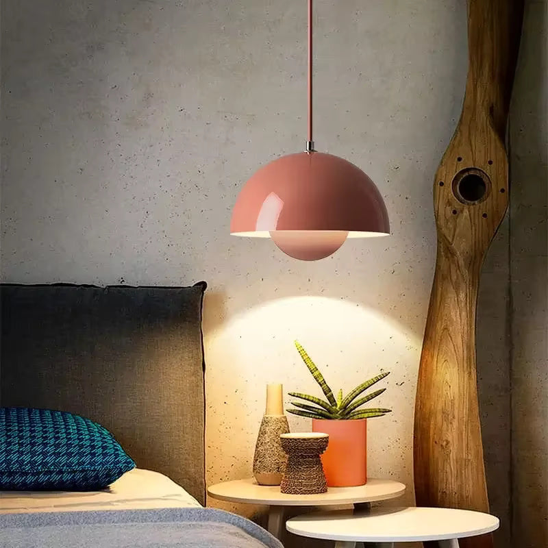 Lampa Wisząca Orbis z Regulacją Jasności – Wielokolorowa Metalowa Lampa do Salonu, Idealna nad Stół, Energooszczędna LED 3