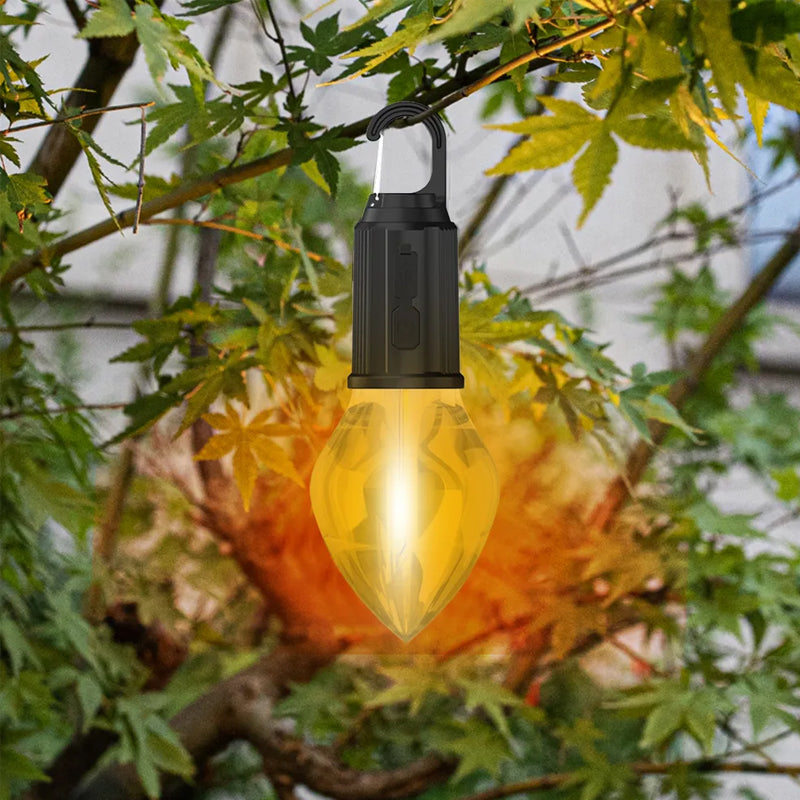 Lampa Wisząca Retro do Użytku na Zewnątrz z Ładowaniem Typ-C – Idealna na Camping i Dekorację, Wodoodporna, 3 Poziomy Jasności 3