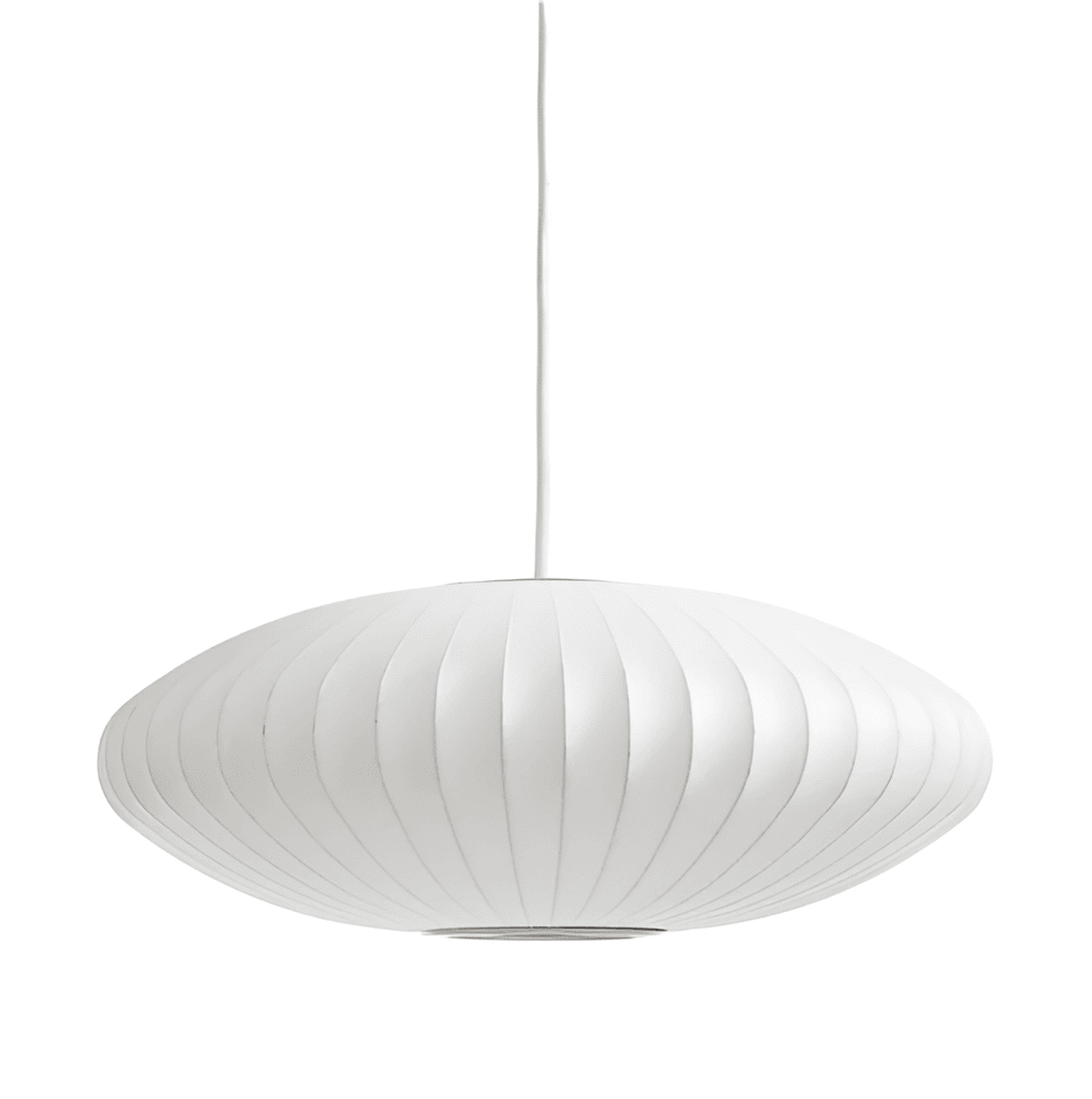 Lampa Wisząca RoundRipples z Białym Abażurem LED – Nowoczesna Lampa do Salonu, 50/60 cm, Okrągła Podsufitka 4