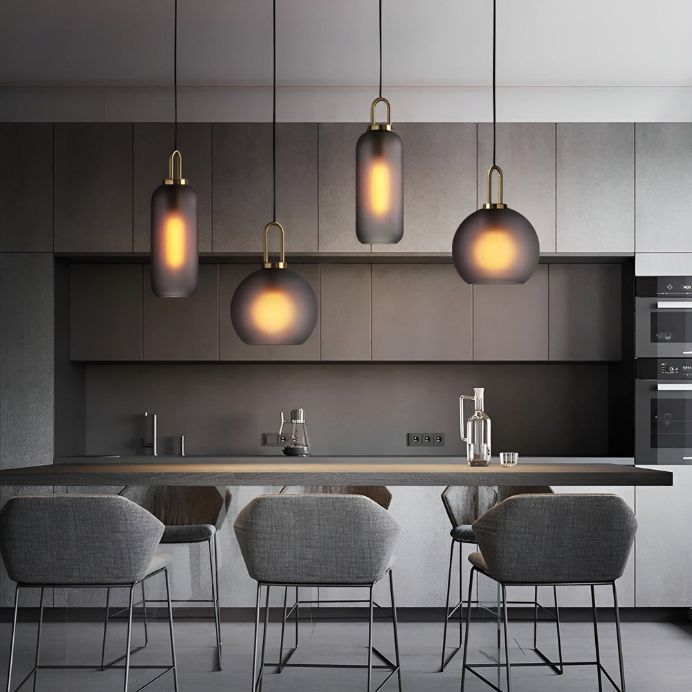 Lampa Wisząca Vintage z Szkła i Żelaza LED – Elegancka Lampa do Salonów i Żyrandoli 2