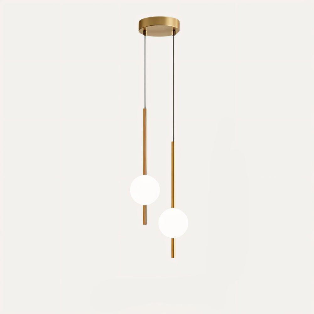 Lampa Wisząca w Skandynawskim Stylu z Metalowym i Szklanym Wykończeniem – Lampa do Salonu 10 cm x 57 cm 10