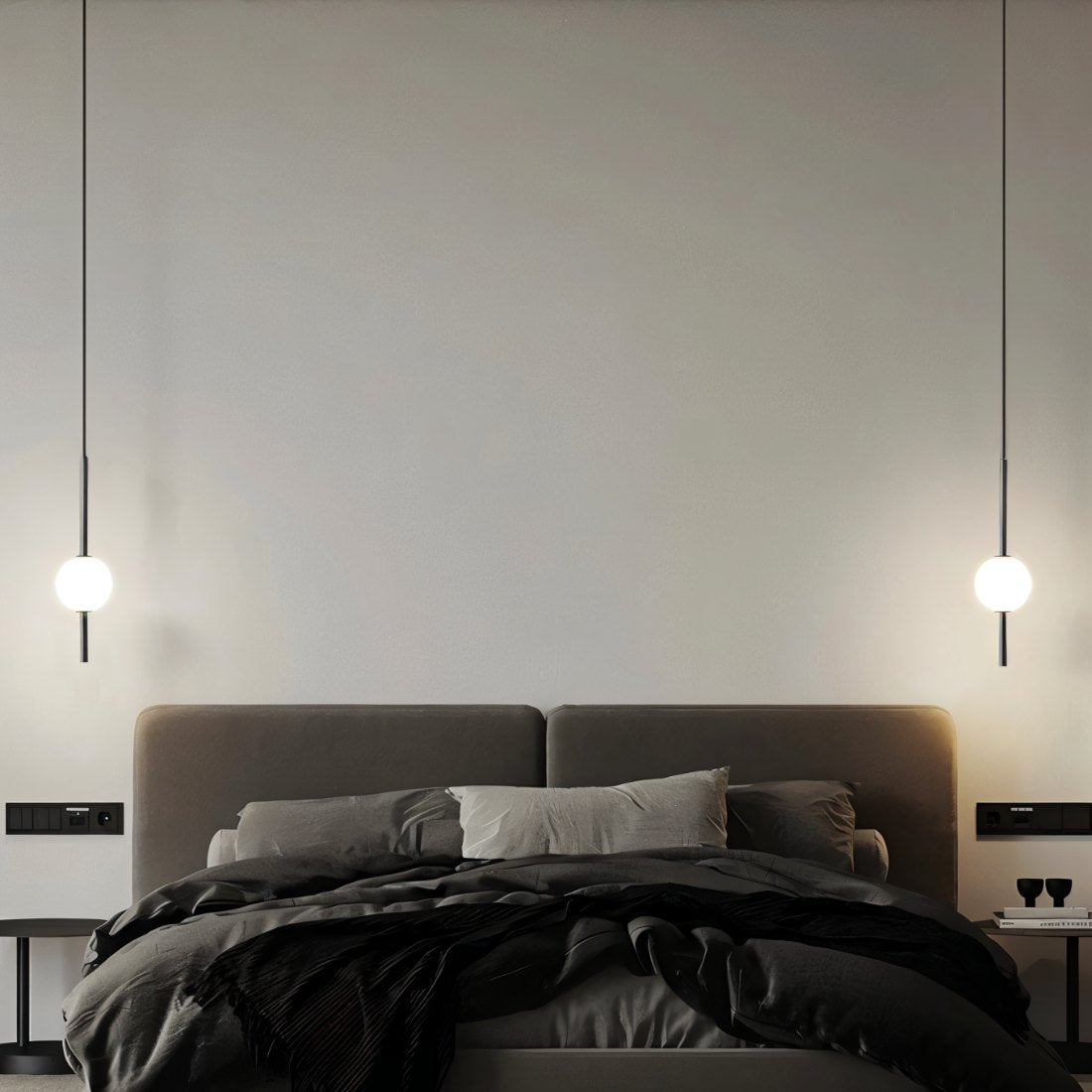 Lampa Wisząca w Skandynawskim Stylu z Metalowym i Szklanym Wykończeniem – Lampa do Salonu 10 cm x 57 cm 5