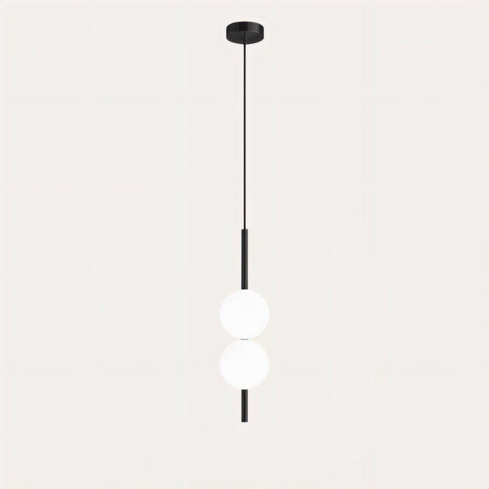 Lampa Wisząca w Skandynawskim Stylu z Metalowym i Szklanym Wykończeniem – Lampa do Salonu 10 cm x 57 cm 6