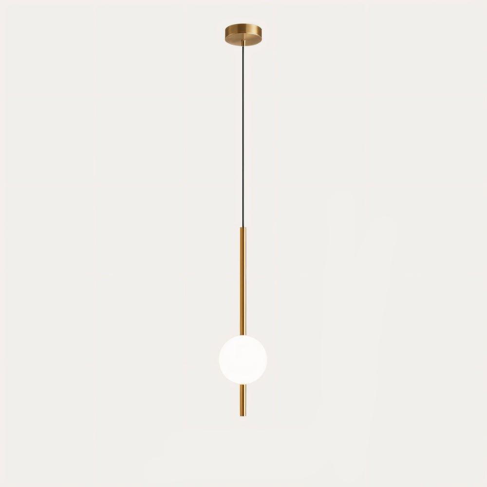 Lampa Wisząca w Skandynawskim Stylu z Metalowym i Szklanym Wykończeniem – Lampa do Salonu 10 cm x 57 cm 8