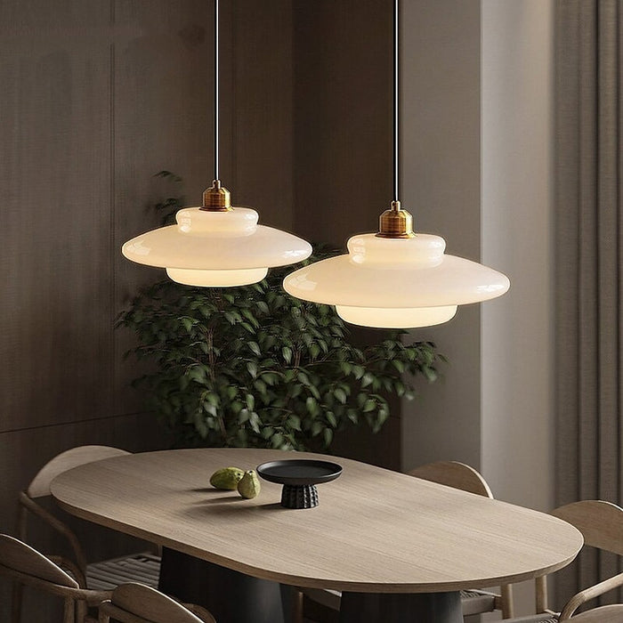 Lampa Wisząca w Stylu Art Déco do Salonu nad Stół, Szklany Klosz, Regulowana Długość, Elegancka i Stylowa 8