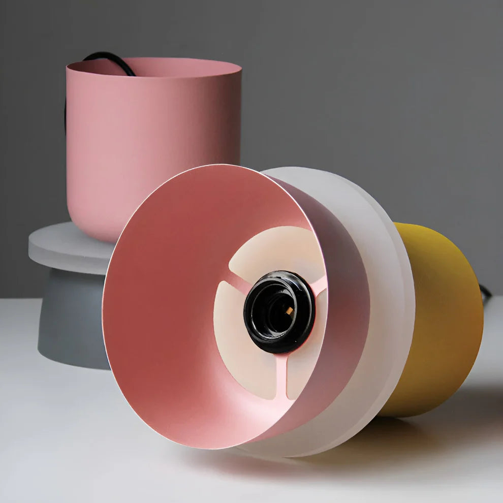 Lampa Wisząca w Stylu Skandynawskim z Pastelowymi Kolorami – Okrągła Lampa do Salonu i Nad Stół z Technologią LED 7