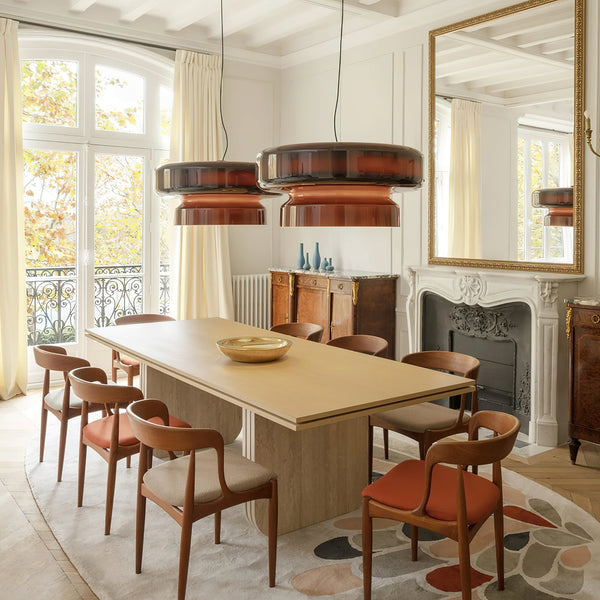 Lampa Wisząca z Ręcznie Dmuchanego Szkła – Elegancka Lampa do Salonu, Subtelne Oświetlenie, Unikalny Design 1
