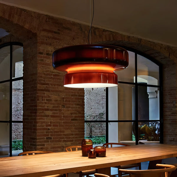 Lampa Wisząca z Ręcznie Dmuchanego Szkła – Elegancka Lampa do Salonu, Subtelne Oświetlenie, Unikalny Design 3