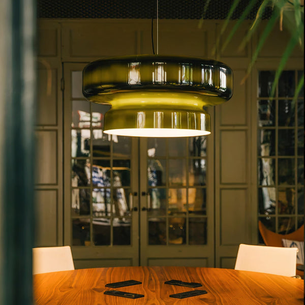 Lampa Wisząca z Ręcznie Dmuchanego Szkła – Elegancka Lampa do Salonu, Subtelne Oświetlenie, Unikalny Design 4