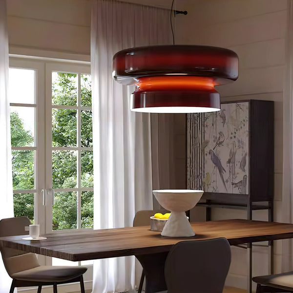 Lampa Wisząca z Ręcznie Dmuchanego Szkła – Elegancka Lampa do Salonu, Subtelne Oświetlenie, Unikalny Design 6