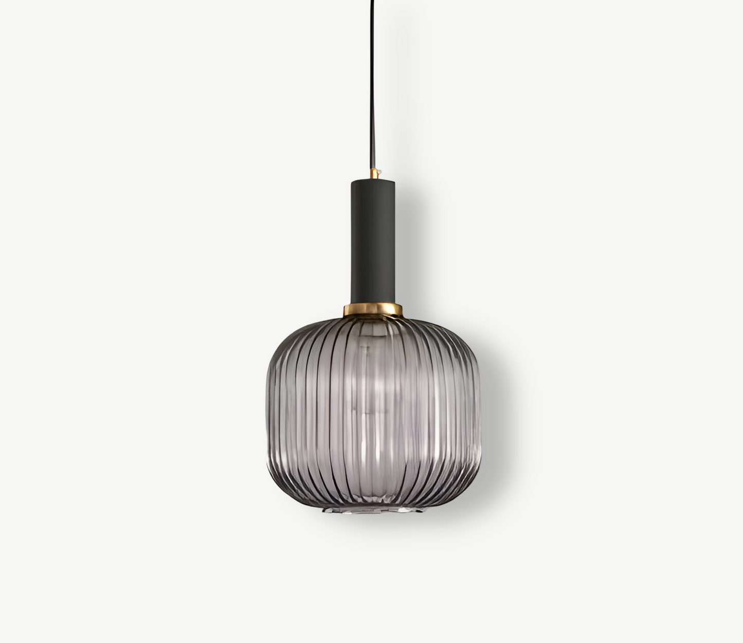 Lampa Wisząca z Ribbowanym Szkłem – Vintage Oświetlenie do Salonu, Różne Rozmiary i Kolory 11