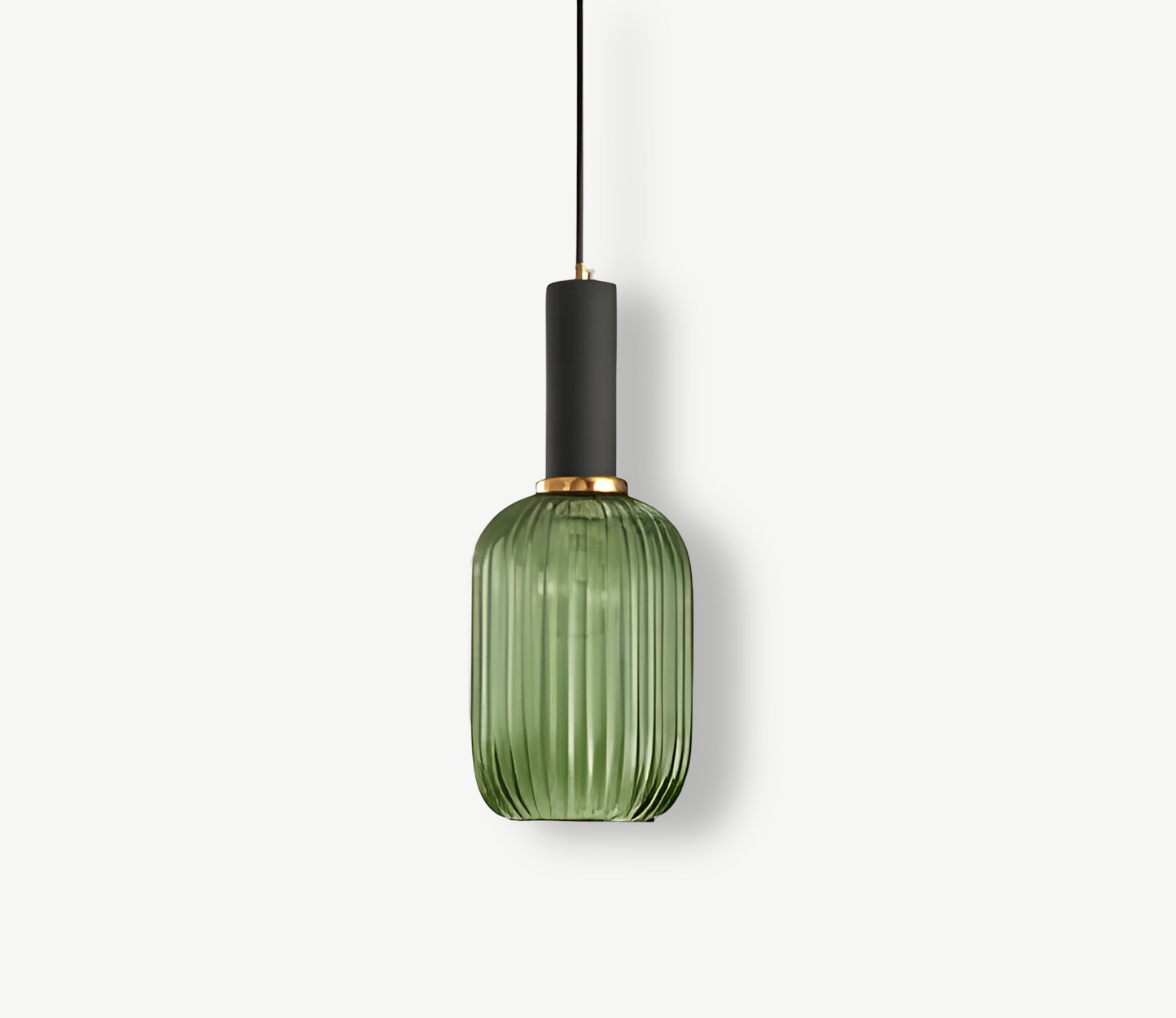 Lampa Wisząca z Ribbowanym Szkłem – Vintage Oświetlenie do Salonu, Różne Rozmiary i Kolory 15