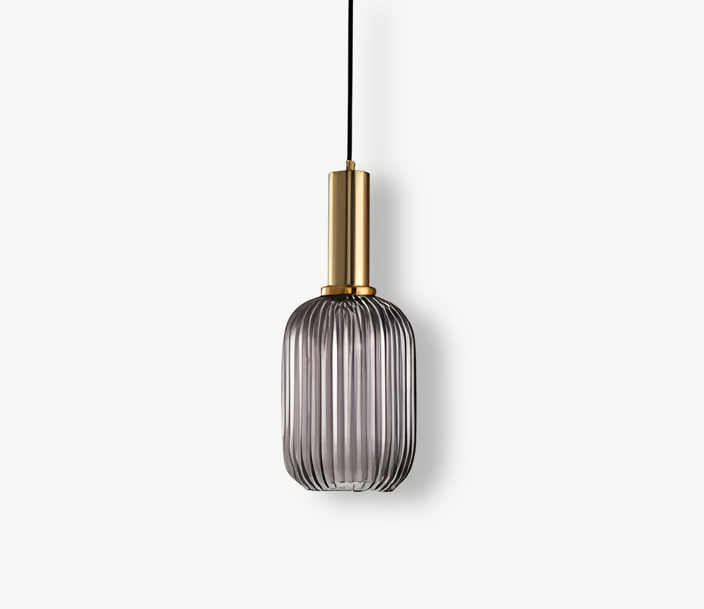 Lampa Wisząca z Ribbowanym Szkłem – Vintage Oświetlenie do Salonu, Różne Rozmiary i Kolory 16