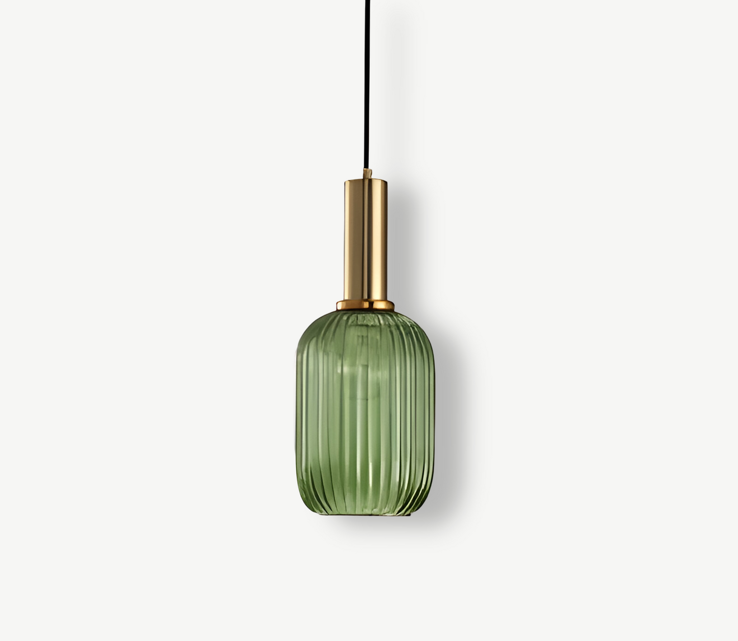 Lampa Wisząca z Ribbowanym Szkłem – Vintage Oświetlenie do Salonu, Różne Rozmiary i Kolory 19