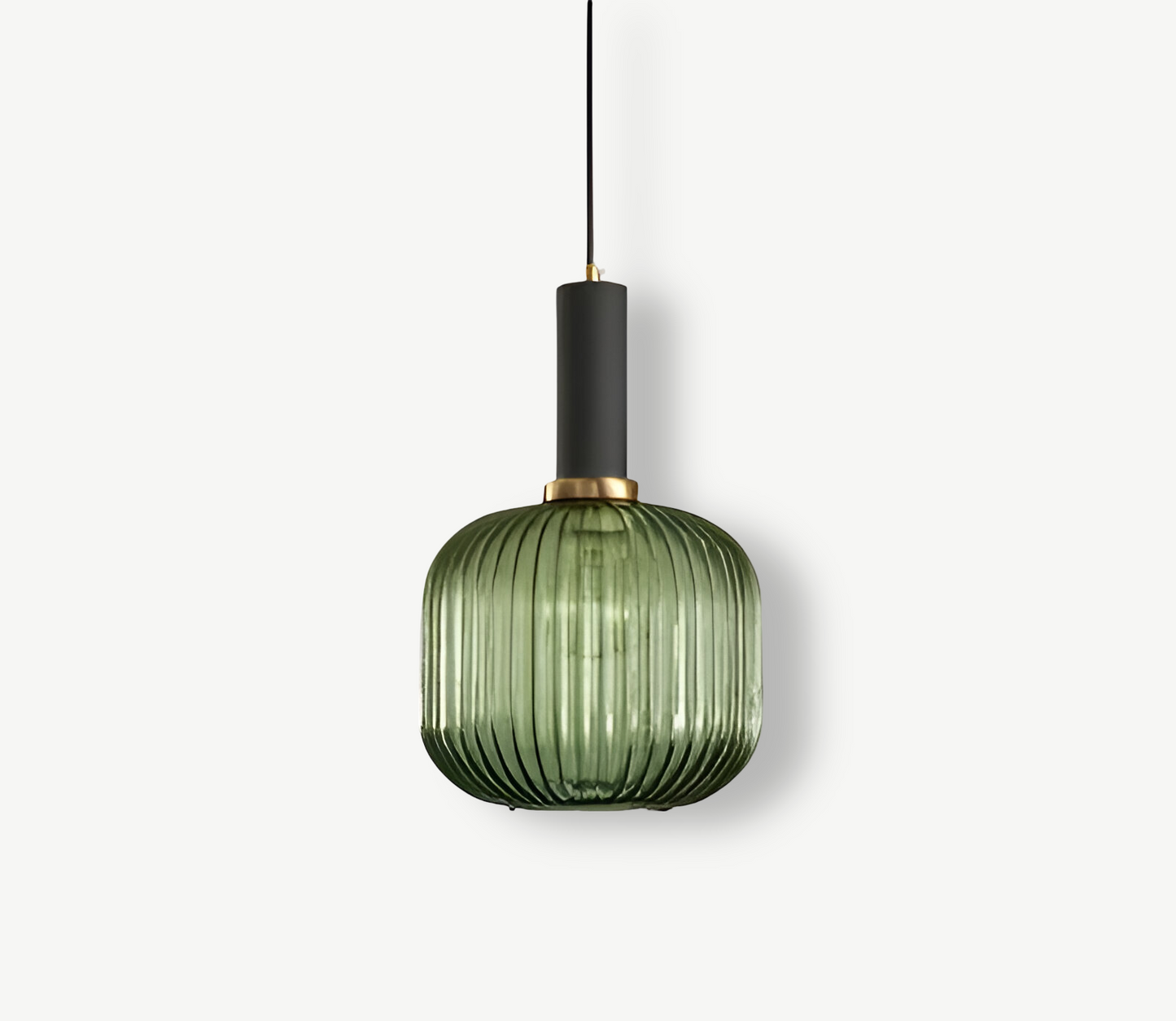 Lampa Wisząca z Ribbowanym Szkłem – Vintage Oświetlenie do Salonu, Różne Rozmiary i Kolory 22