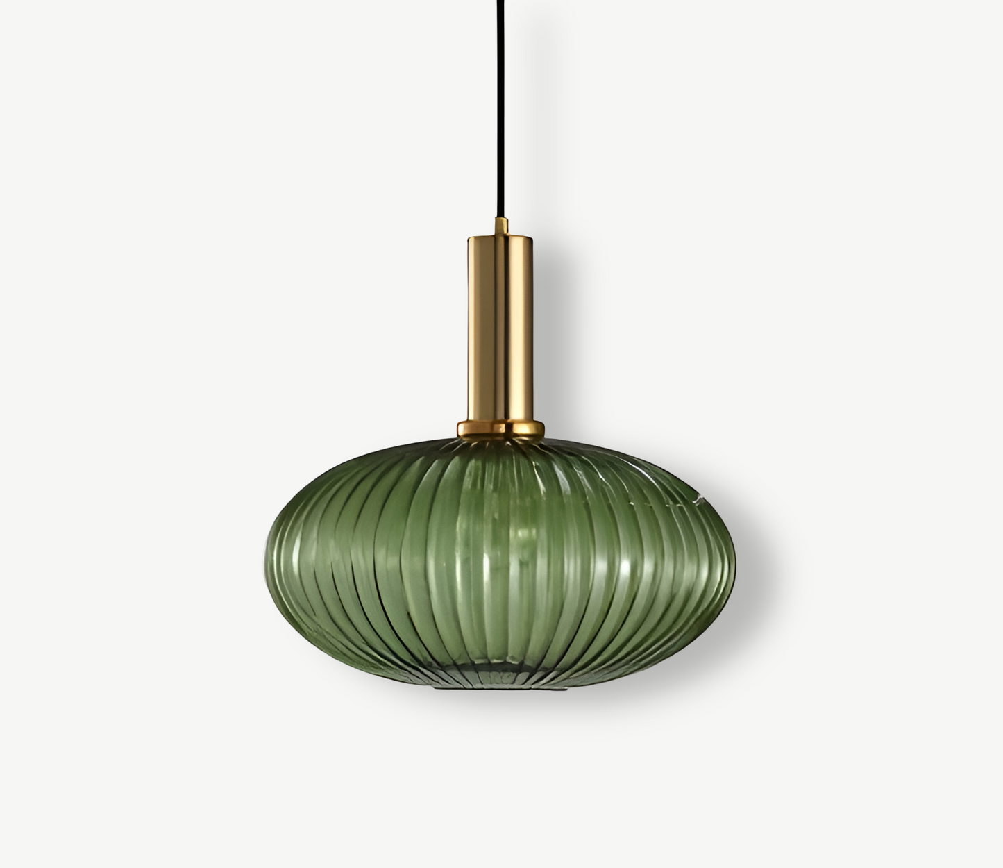 Lampa Wisząca z Ribbowanym Szkłem – Vintage Oświetlenie do Salonu, Różne Rozmiary i Kolory 23