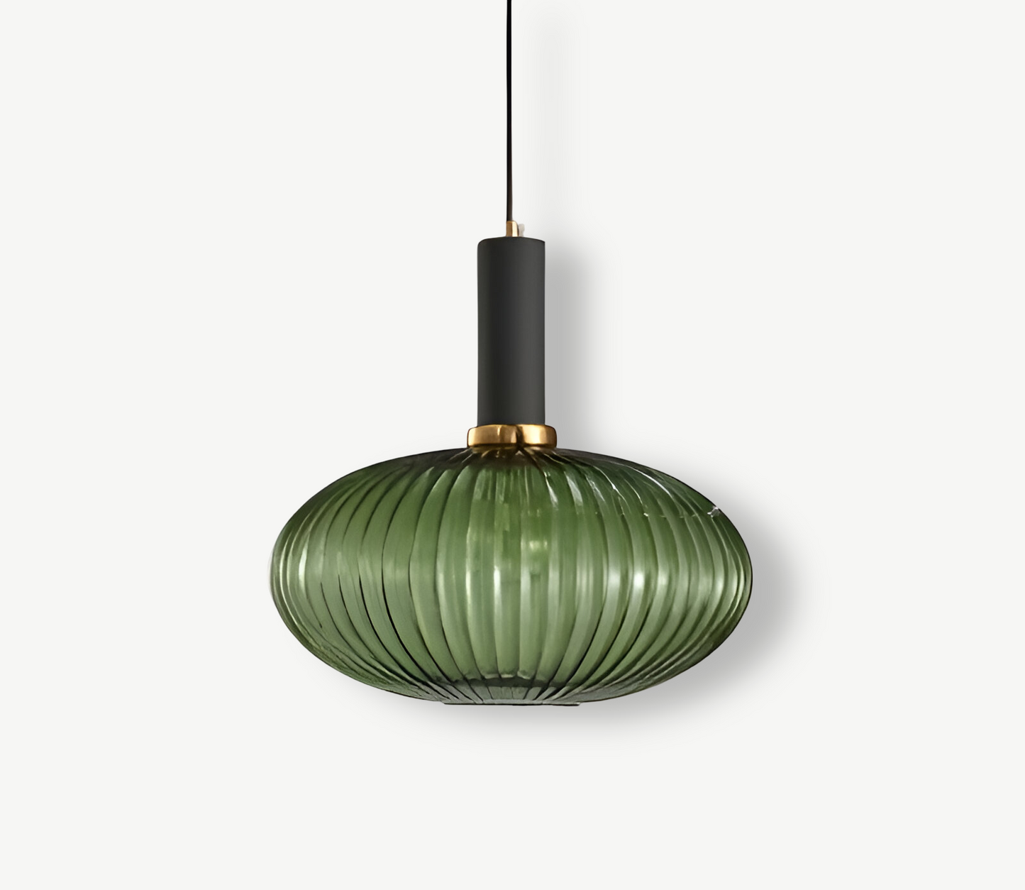 Lampa Wisząca z Ribbowanym Szkłem – Vintage Oświetlenie do Salonu, Różne Rozmiary i Kolory 9